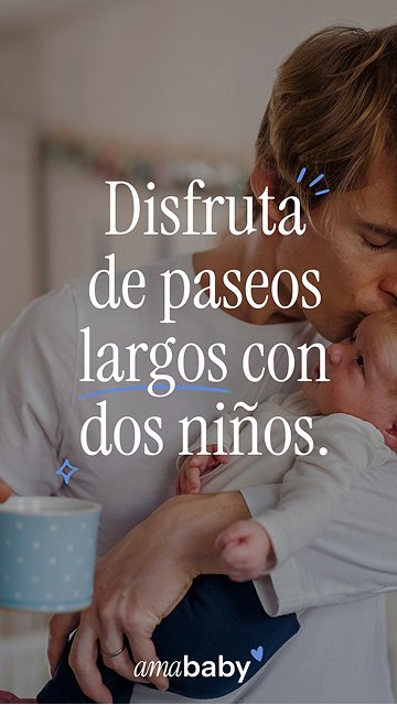 Imagen: Disfruta de paseos largos con dos niños.