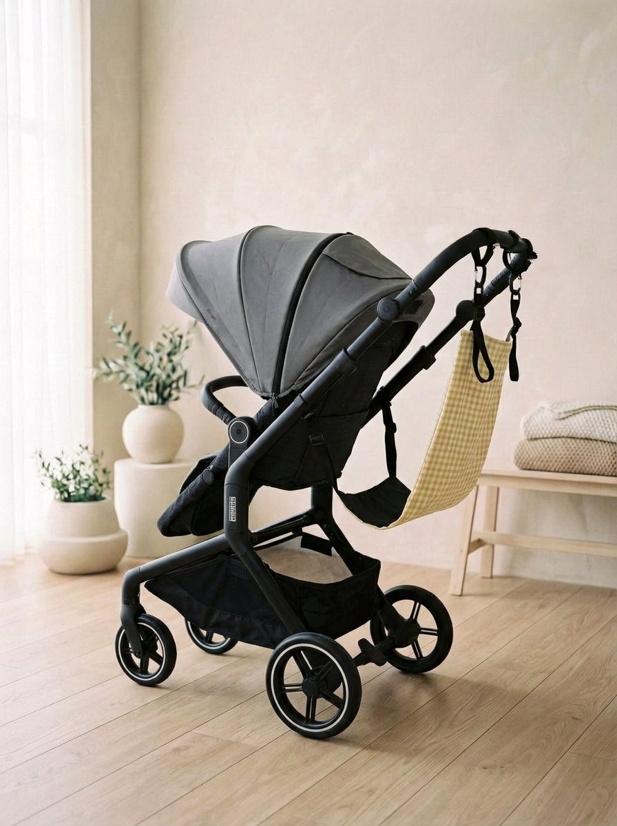 VICHY AMARILLO-1 Hamaca Amababy con estampado Vichy Amarillo