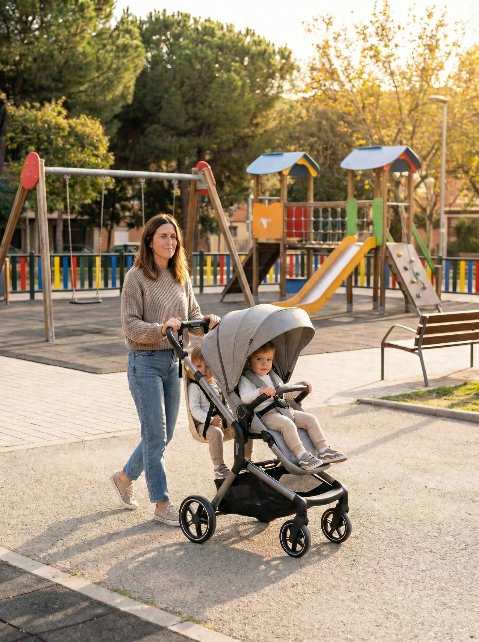 VICHY AMARILLO-3 Hamaca Amababy con estampado Vichy Amarillo