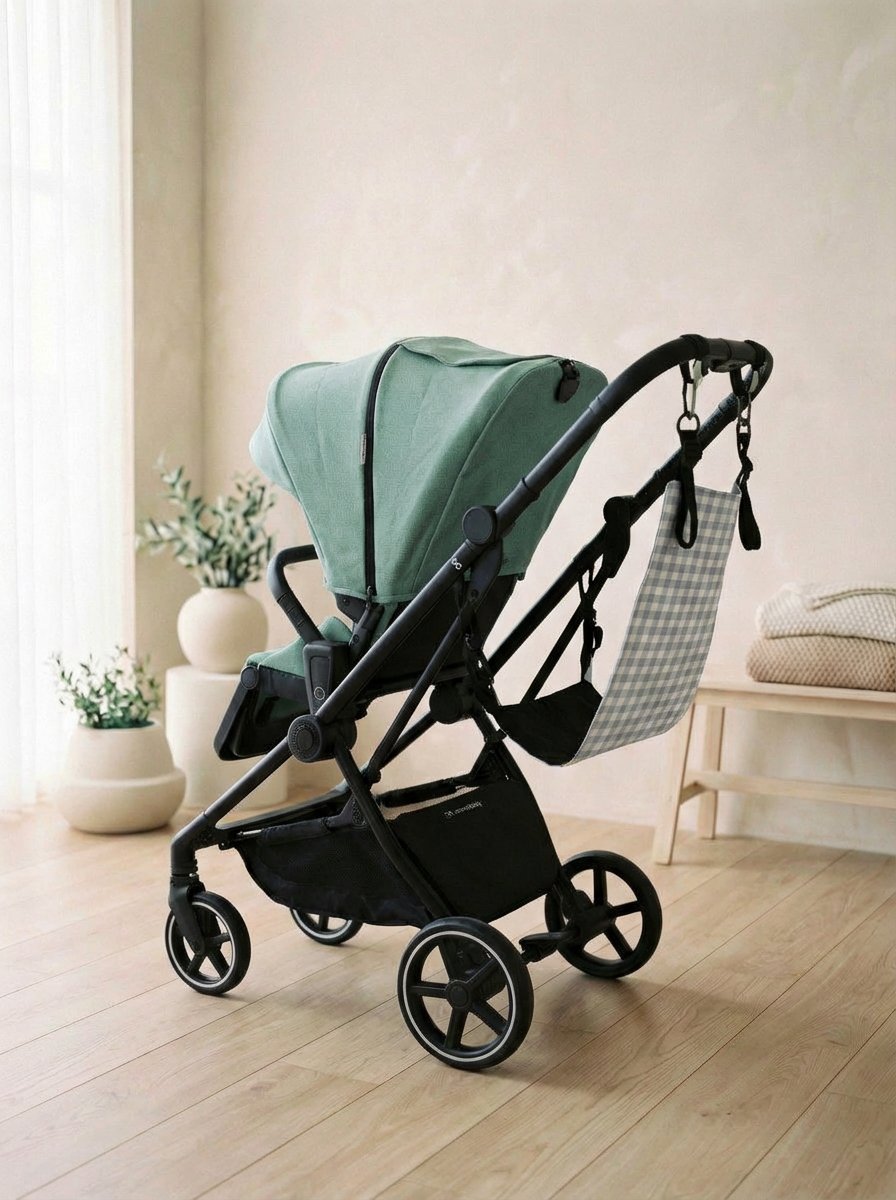 VICHY GRIS-1 Hamaca Amababy con estampado Vichy Gris