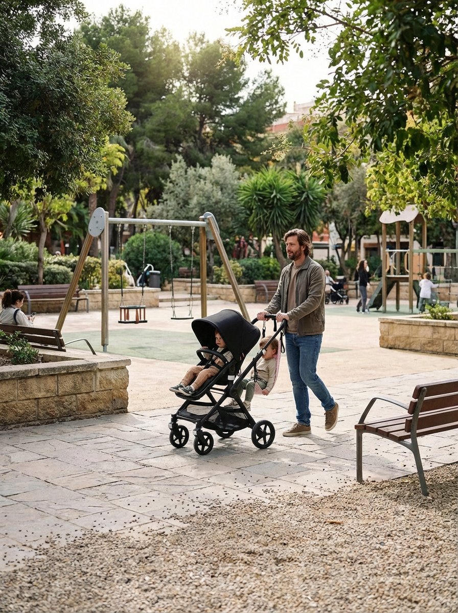 VICHY ROSA-3 Hamaca Amababy con estampado Vichy Rosa