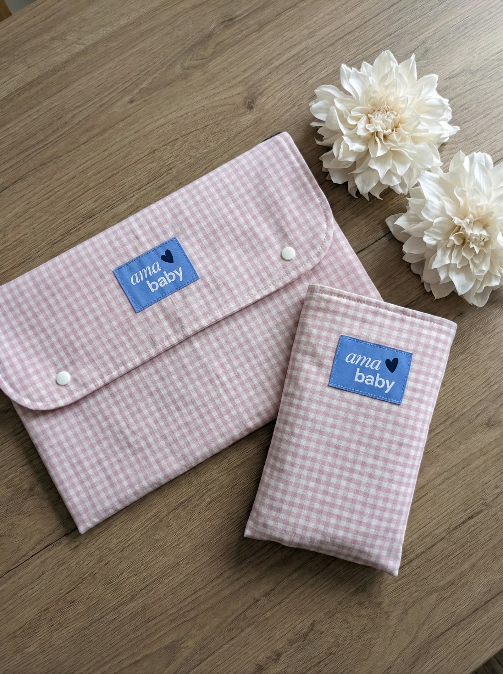 VICHY ROSA-4 Hamaca Amababy con estampado Vichy Rosa